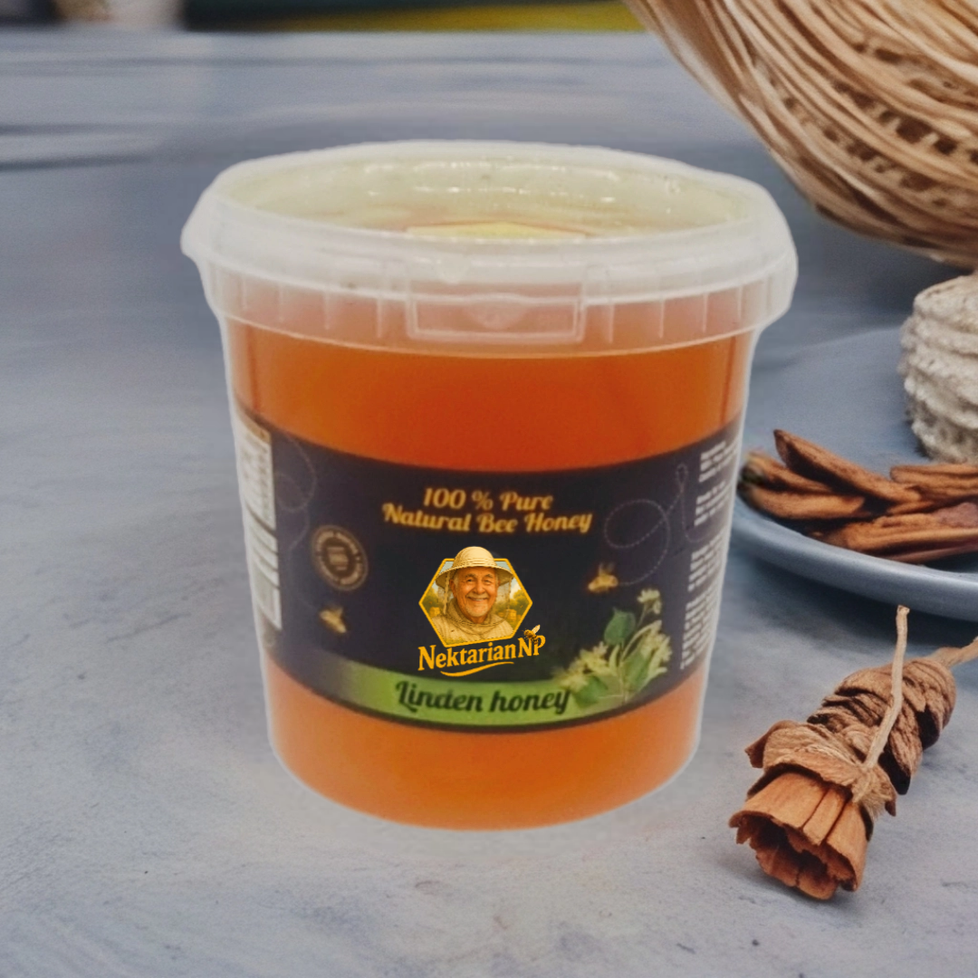 100%PURE LINDEN HONEY 1 kg.