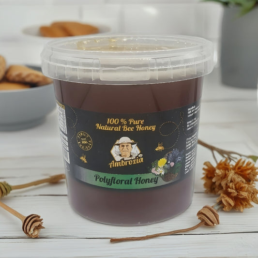 100% PURE RUNNY ORGANIC POLIFLORAL/ FOREST/ HONEY 1.5 KG