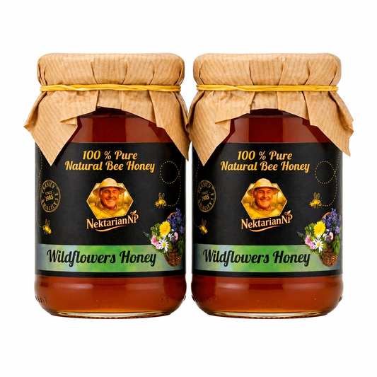 100% PURE Wildflowers HONEY 1 Kg. (2x0.5 Kg Glass Jars) NEW HARVEST 2025