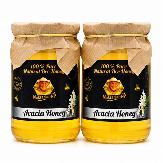 ACACIA HONEY 1 KG.( 2 x 0.5kg.) NEW HARVEST 2025