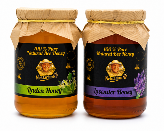 LINDEN HONEY and LAVENDER HONEY MIXED 1KG (1x0.5kg Linden 1×0.500kg.lavende)