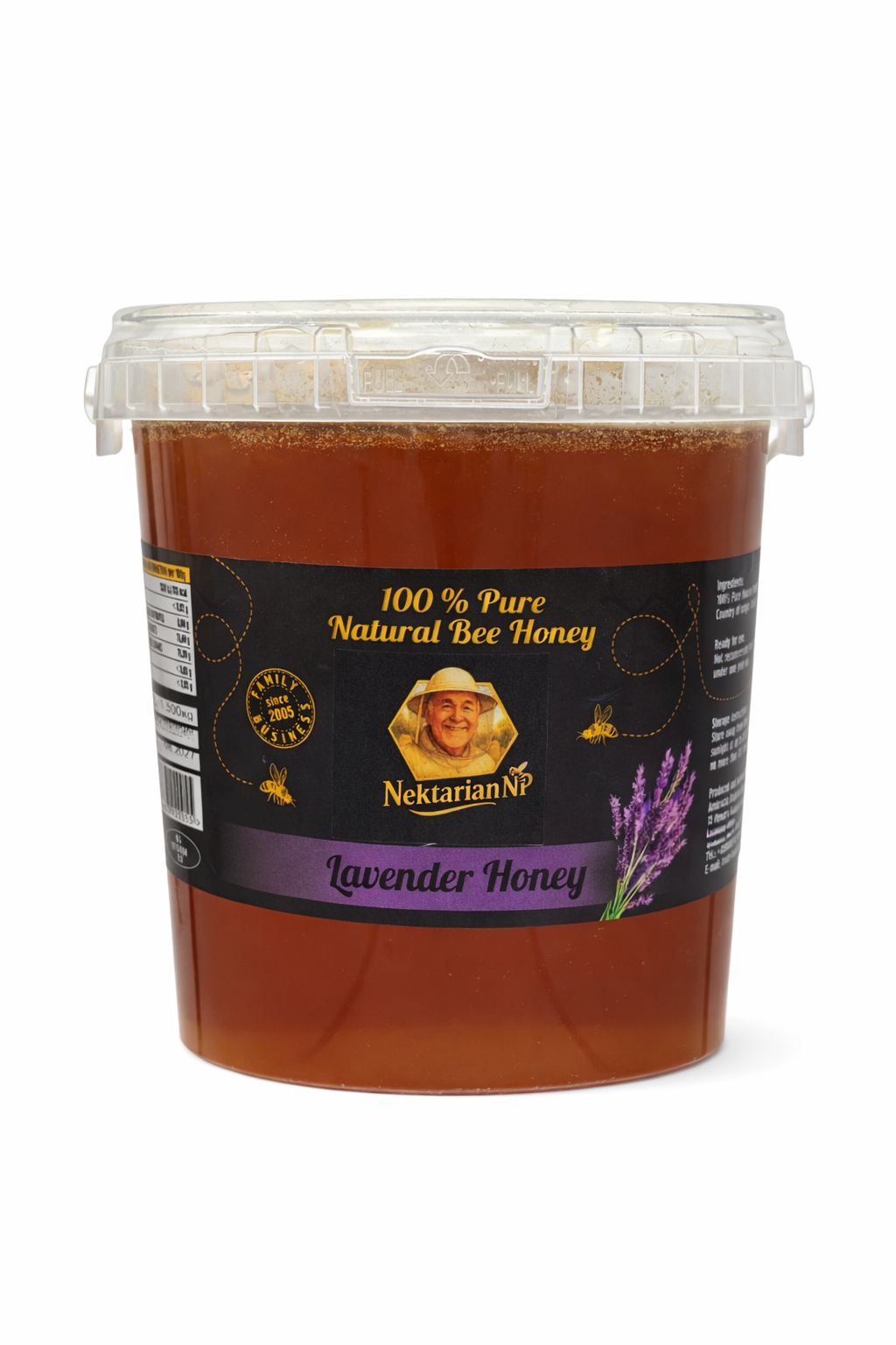 100%PURE LAVENDER HONEY 1.5 kg. (honey is the same in the photos)2025