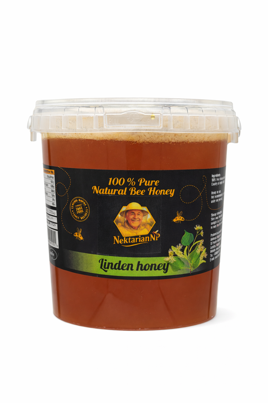 100%PUŔE LINDEN HONEY 1.5 kg.