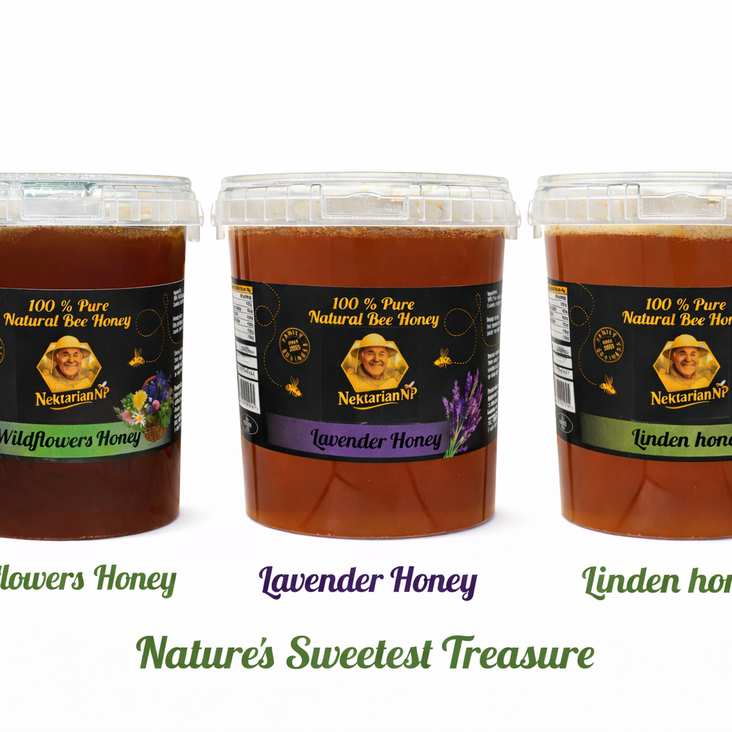(1.5kg. Lavender and 1.5kg. Linden honey and 1.5 kg Polifloral honey)
