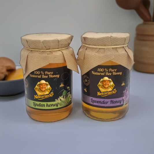LINDEN HONEY and LAVENDER HONEY MIXED 1KG (1x0.5kg Linden 1×0.500kg.lavende)
