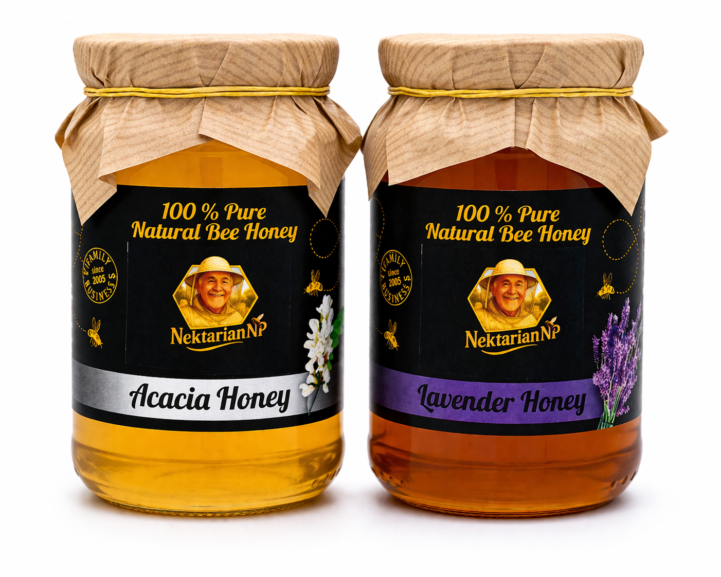 ACACIA HONEY and LAVENDER HONEY MIXED 1KG (1x0.5kg Acacia 1×0.500kg.lavende)