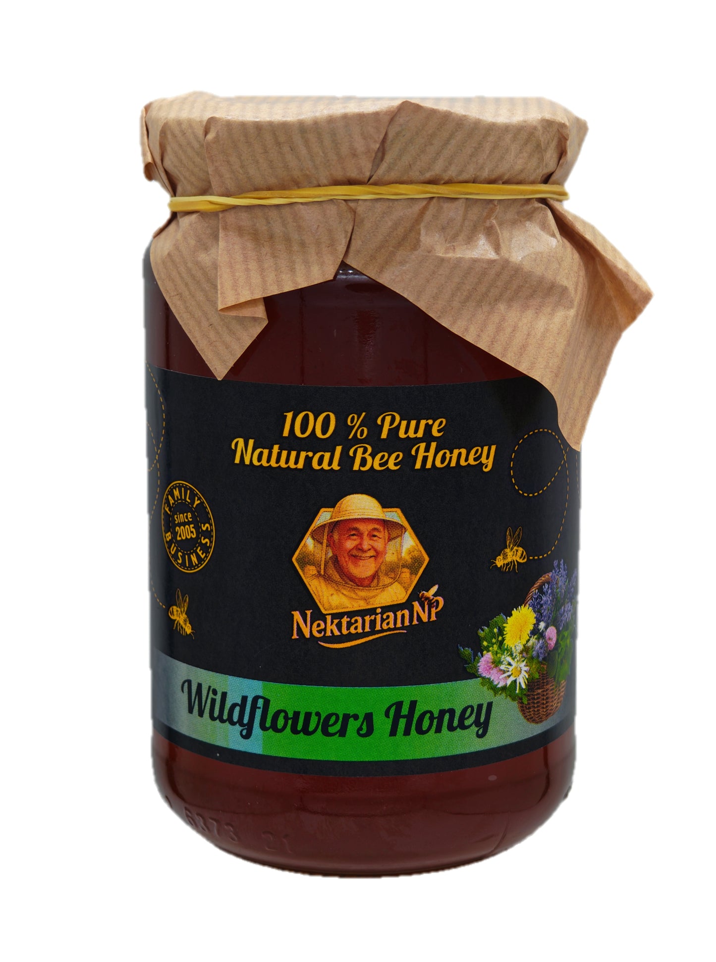 100% PURE Wildflowers HONEY 1 Kg. (2x0.5 Kg Glass Jars) NEW HARVEST 2025