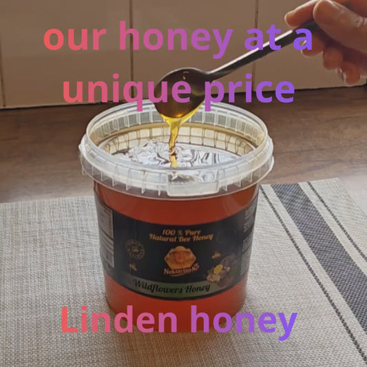 100%PUŔE LINDEN HONEY 1.5 kg.